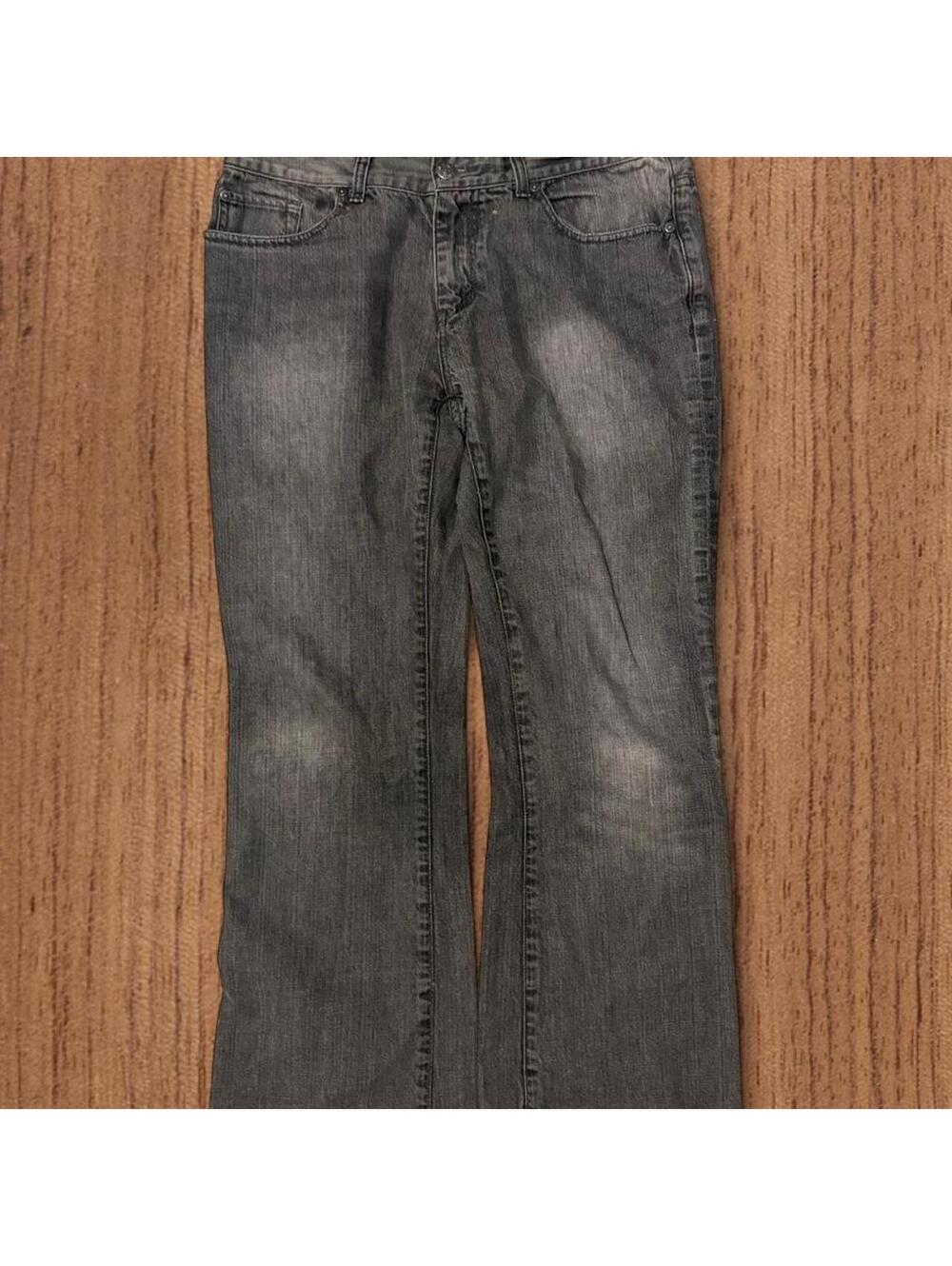 Seven7 Women's Grey and Black Jeans